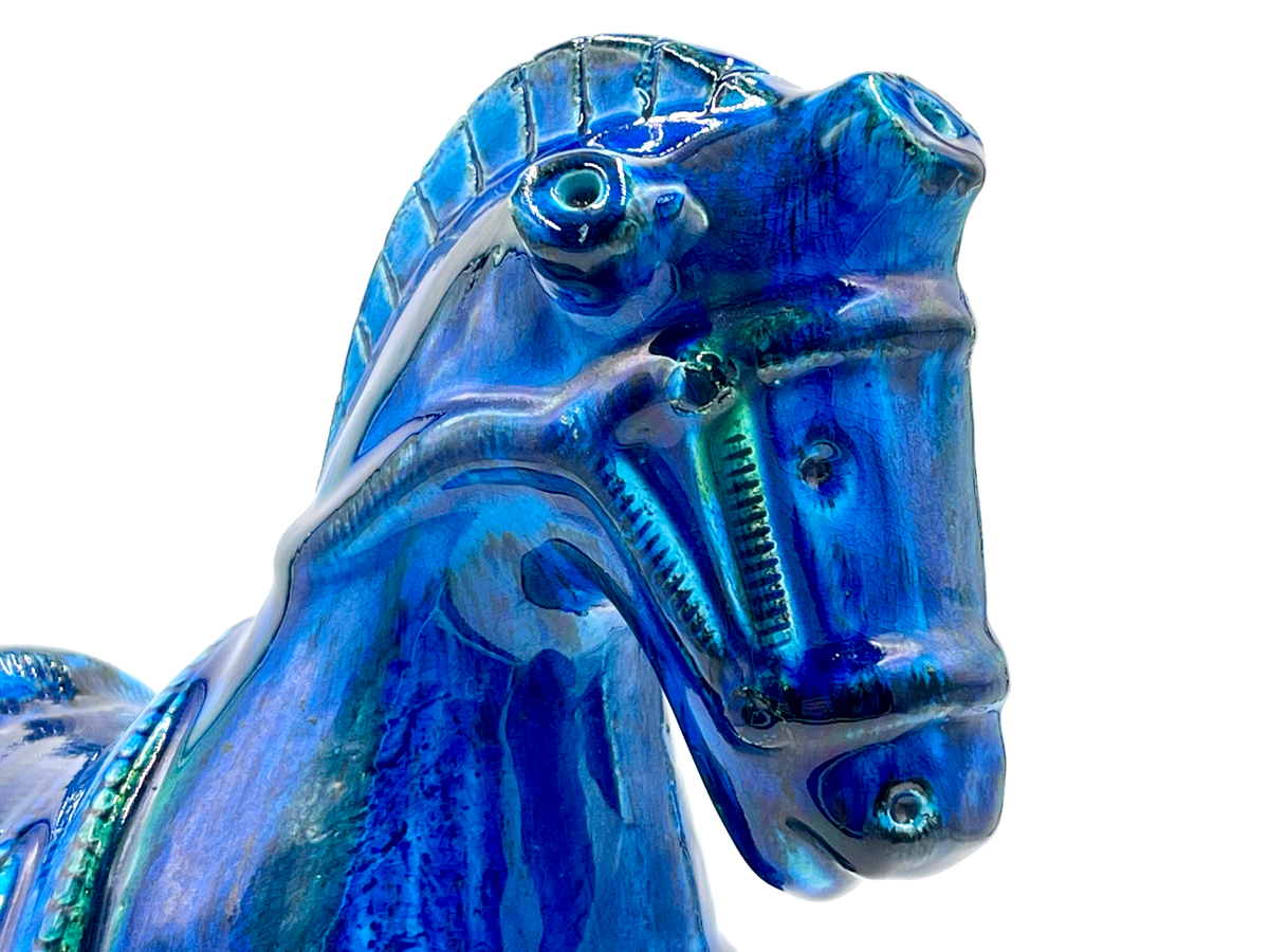 Bitossi (Italy) 'Rimini Blu' 10" Horse
