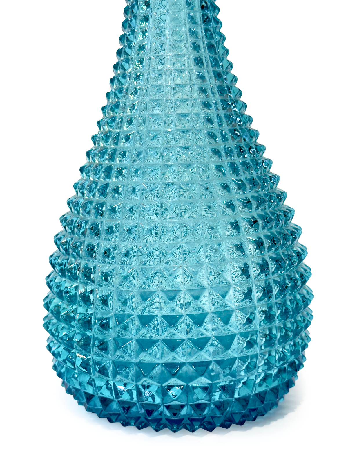 Decantador/botella Empoli 'Hobnail/Bubble' de 56 cm, color berenjena/ciruela | Hecho en Italia *HALLAZGO EXTRAÑO*