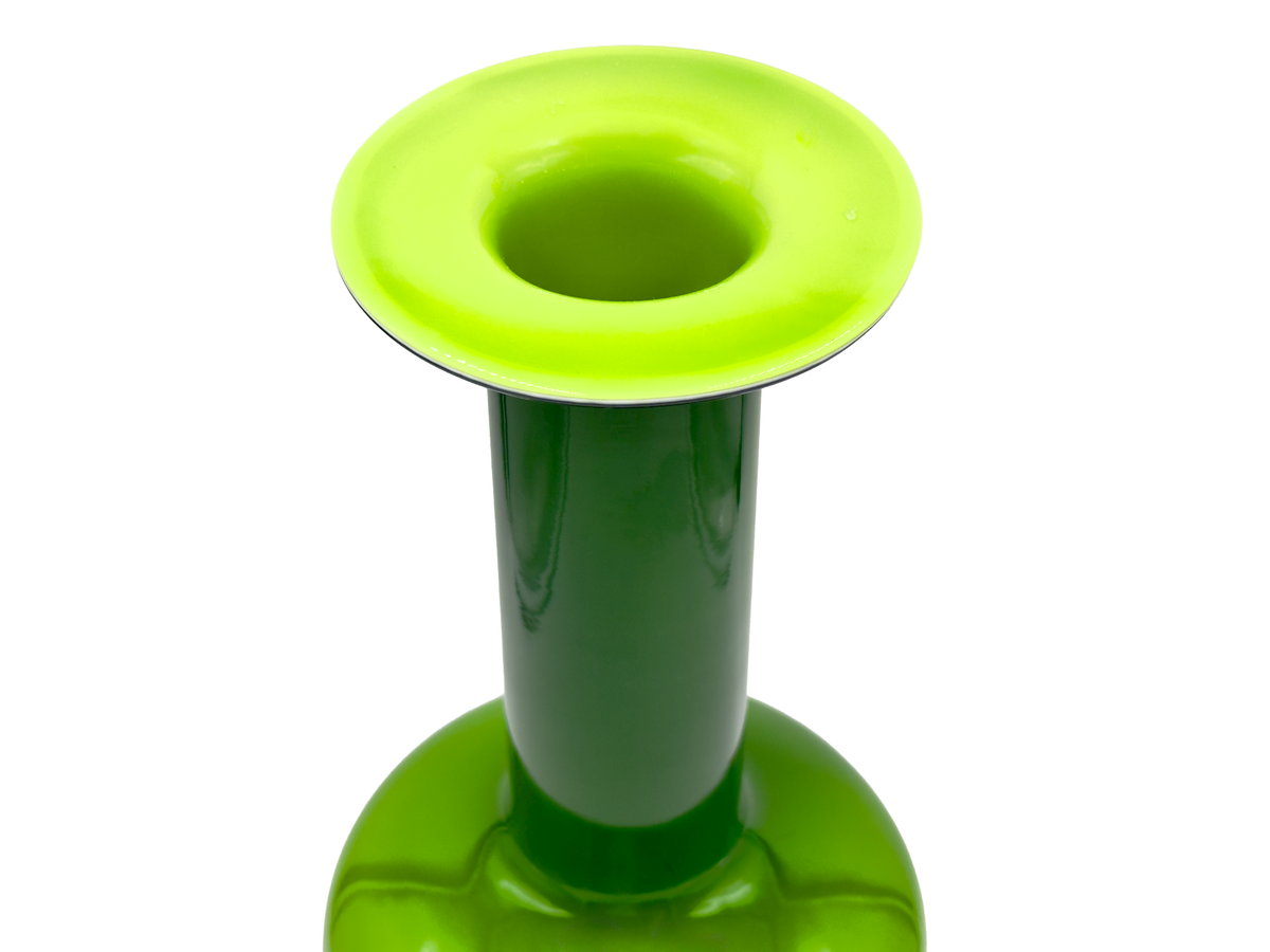 Jarrón de suelo escandinavo XL de 15" en amarillo