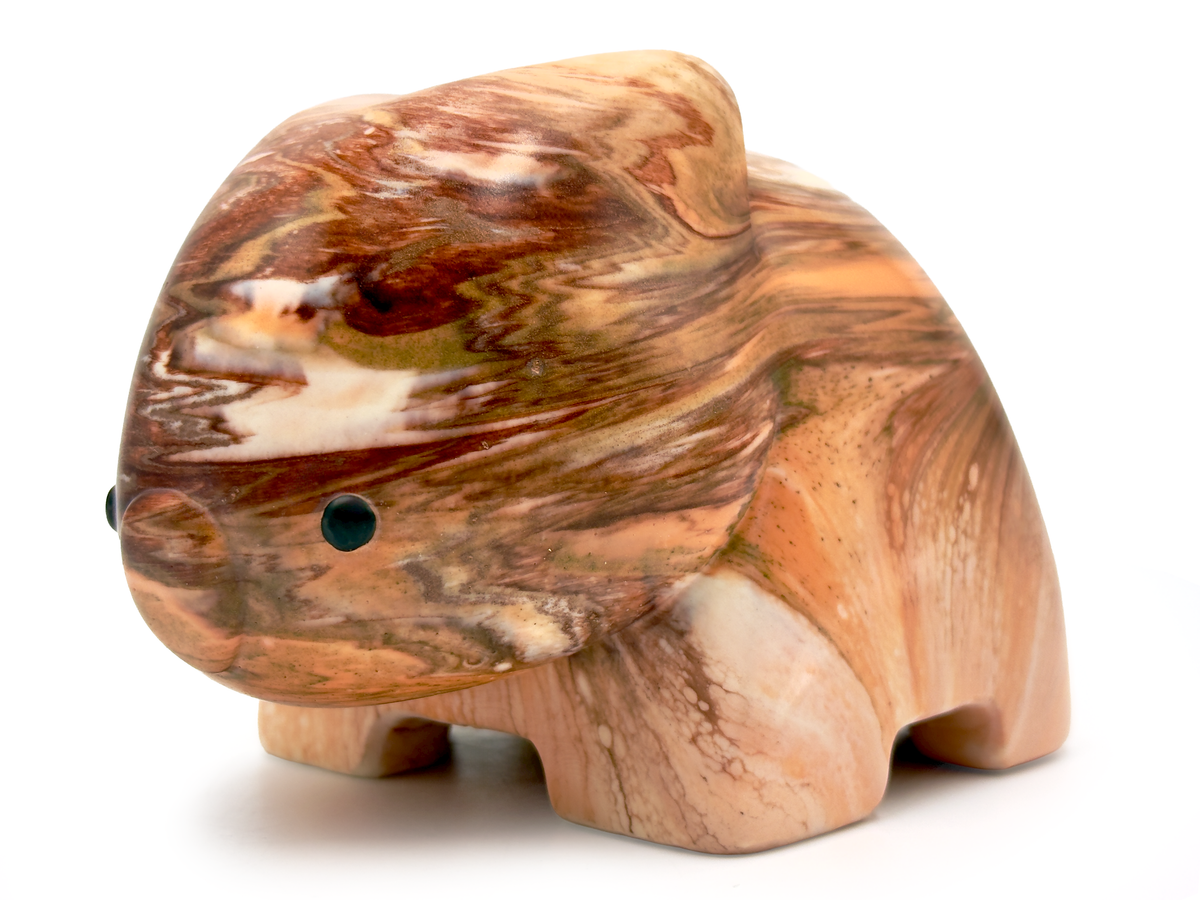 Pete Cromer (Australia) Resin Wombat - Earthtones