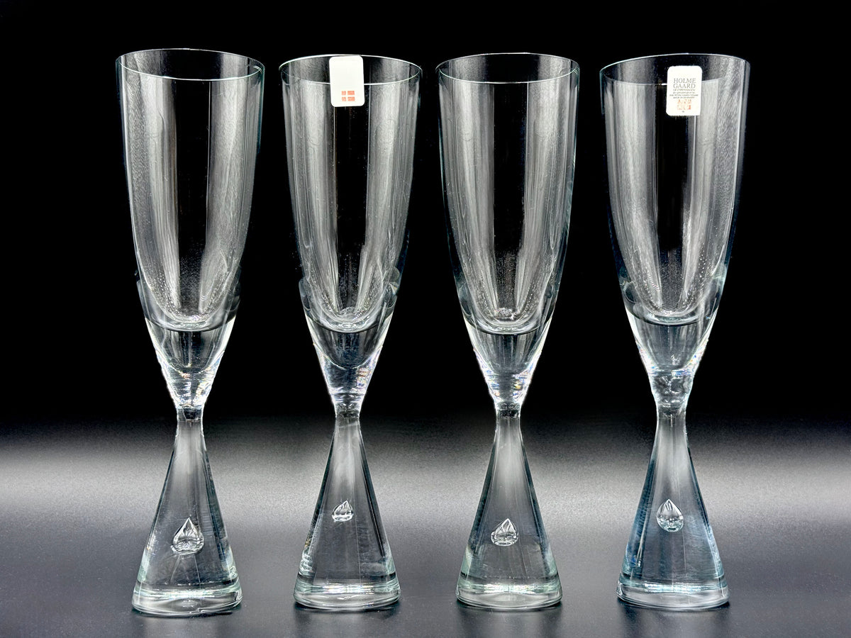 Holmegaard (Denmark) 'Princess' Champagne Flute Glass [Sold Separately]