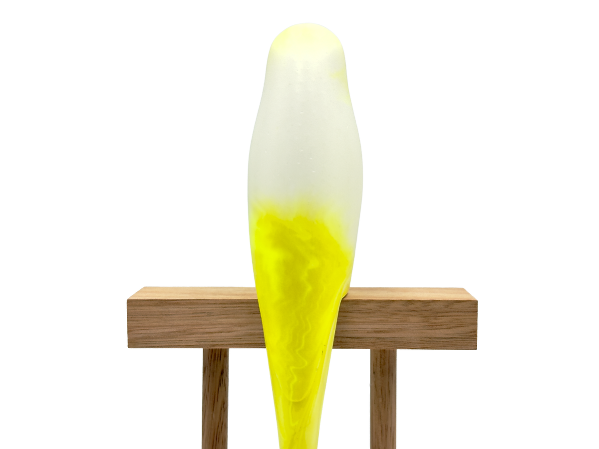 Pete Cromer (Australia) Resin Budgerigar - Yellow