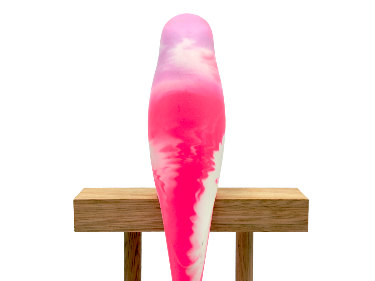 Pete Cromer (Australia) Resin Budgerigar - Pink