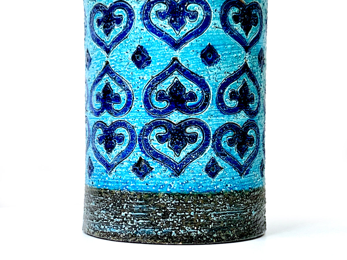 Bitossi (Italy) 'Moresco' 23.5" Table Lamp, with Hand-Made Lampshade (Vintage Fabric)