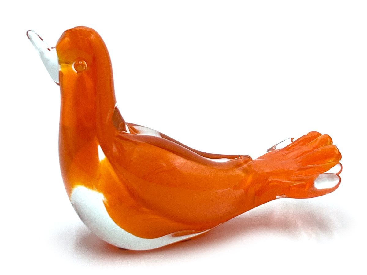 Salvati &amp; Co (Murano, Italia) Pájaro de cristal artístico de 5"