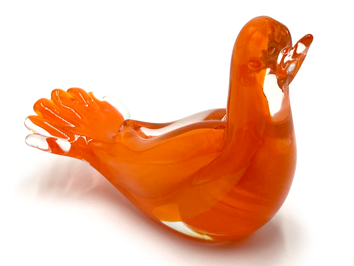 Salvati &amp; Co (Murano, Italia) Pájaro de cristal artístico de 5"