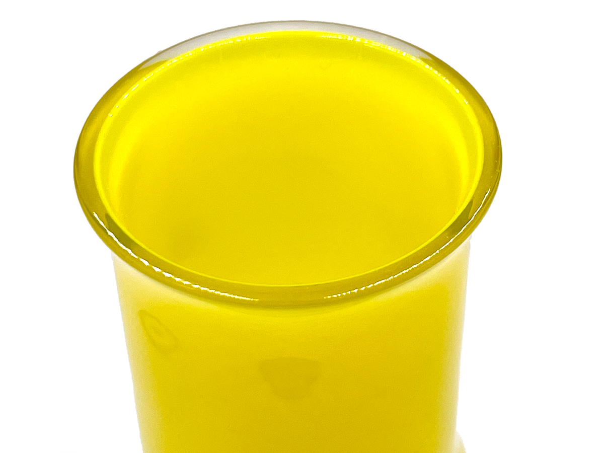 Åseda (Sweden) 'Bamboo' 12.5" Vase, in Yellow | Model B5/82 | Designed by Bo Borgström