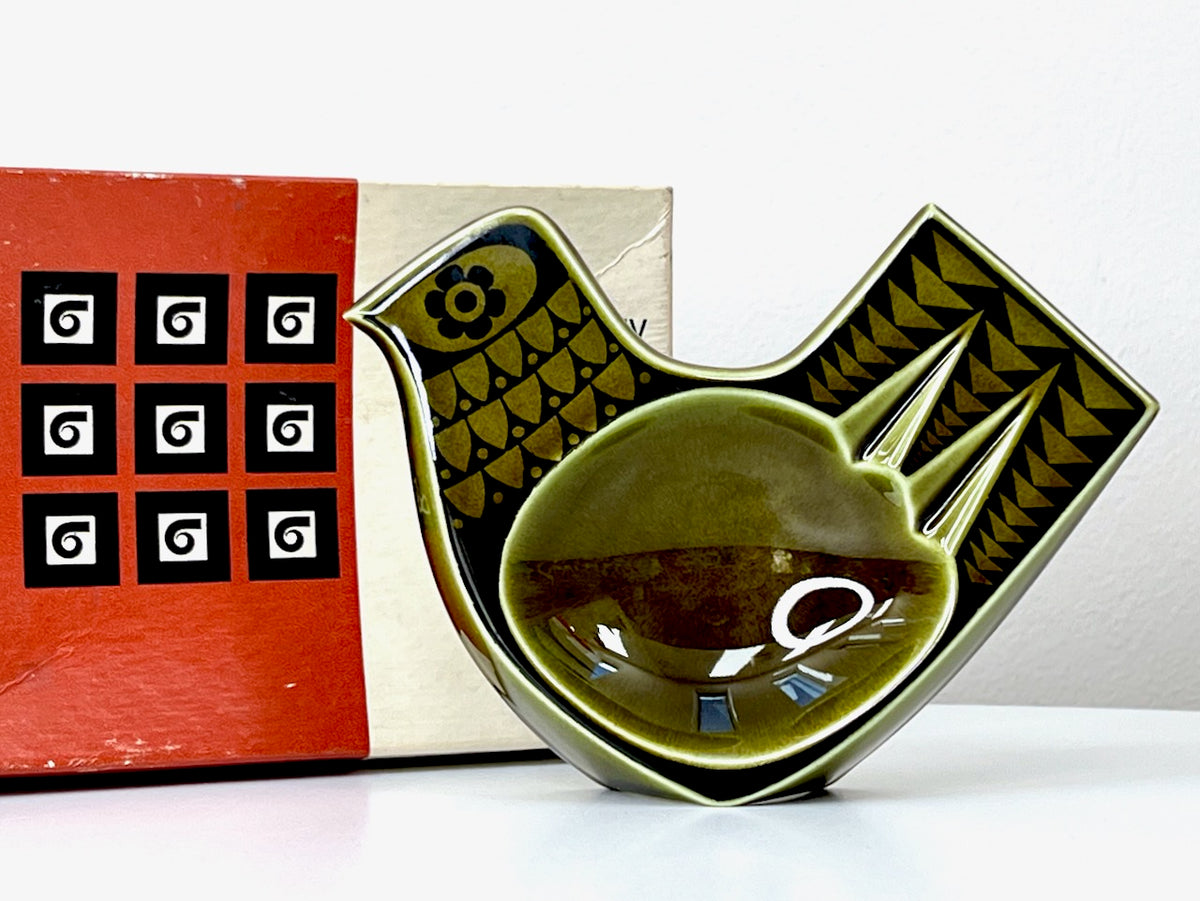 Hornsea Pottery (England) Bird | Small Ashtray, in Lakeland Green | De