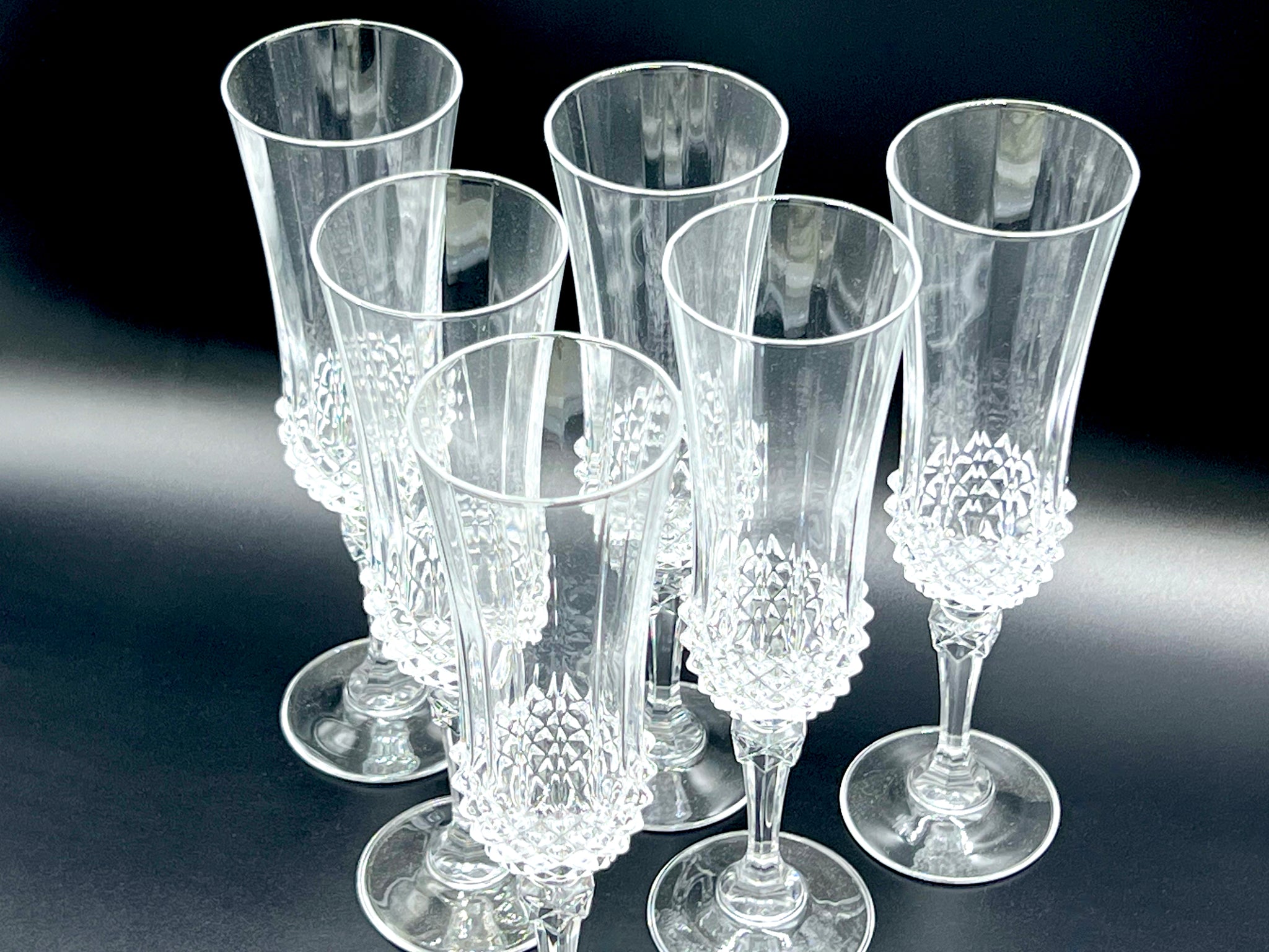 Cristal D'Arques-Durand (France) 'Valencay' Crystal Champagne Flute Gl –  That Retro Piece