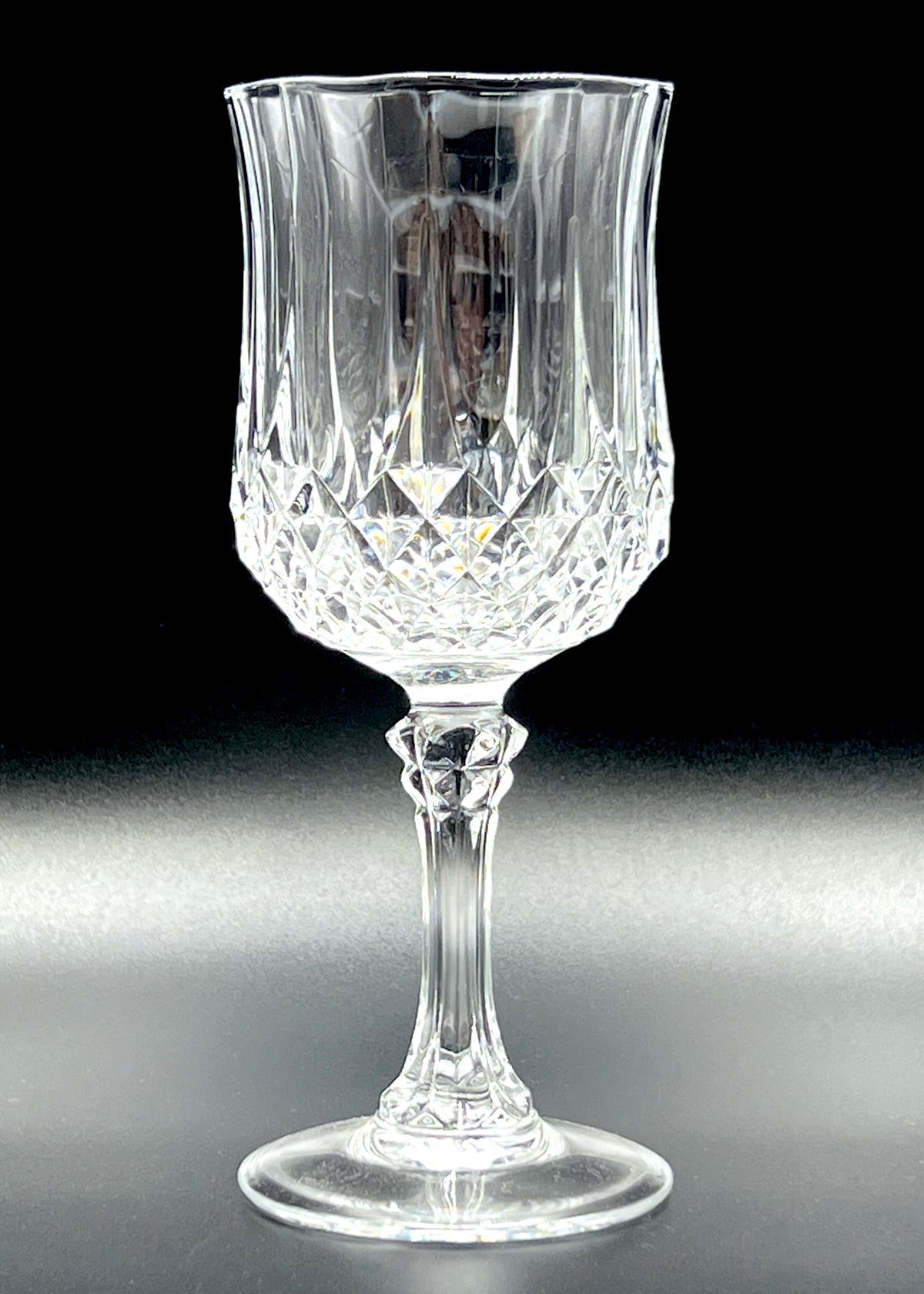 Cristal D'Arques-Durand (France) 'Longchamp' Crystal White Wine Glasses [Set x6] - That Retro Piece