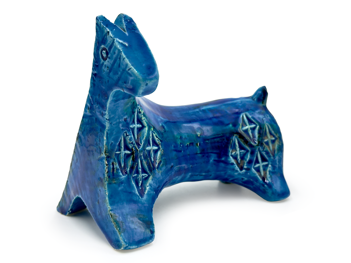 Bitossi (Italy) 'Rimini Blu' 6" Horse