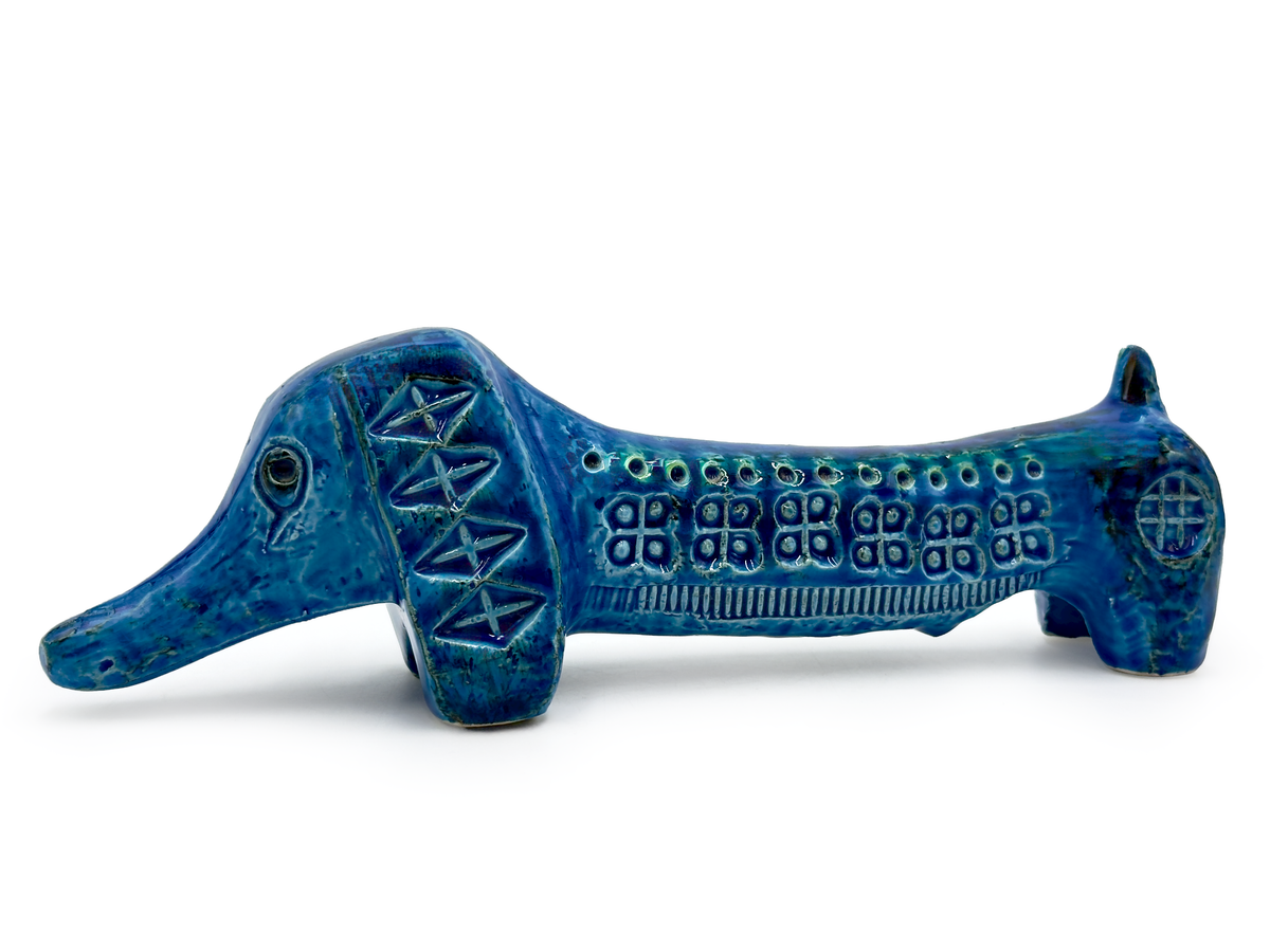 Bitossi (Italy) 'Rimini Blu' 9.5" Dachshund