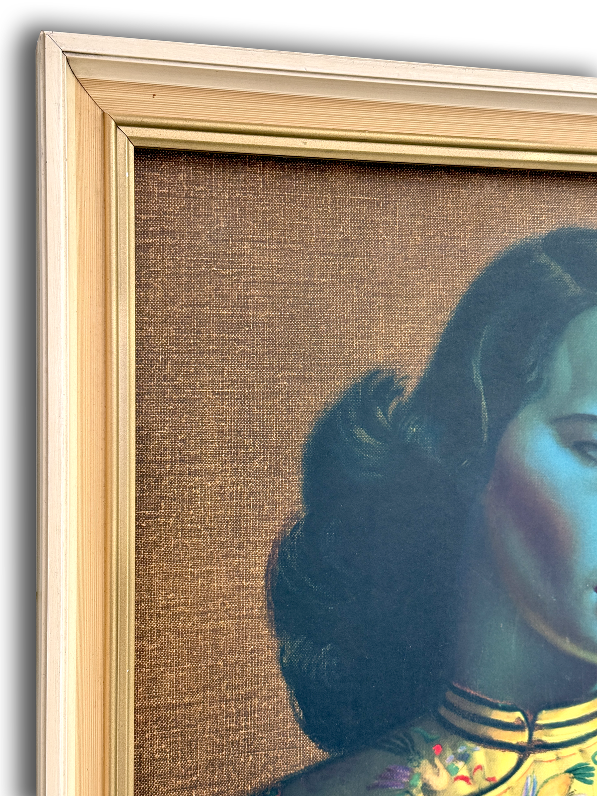 Vladimir Tretchikoff (Afrique du Sud) « Jeune fille chinoise », estampe vintage encadrée de 65 cm (25,5 pouces) | Circa 1960