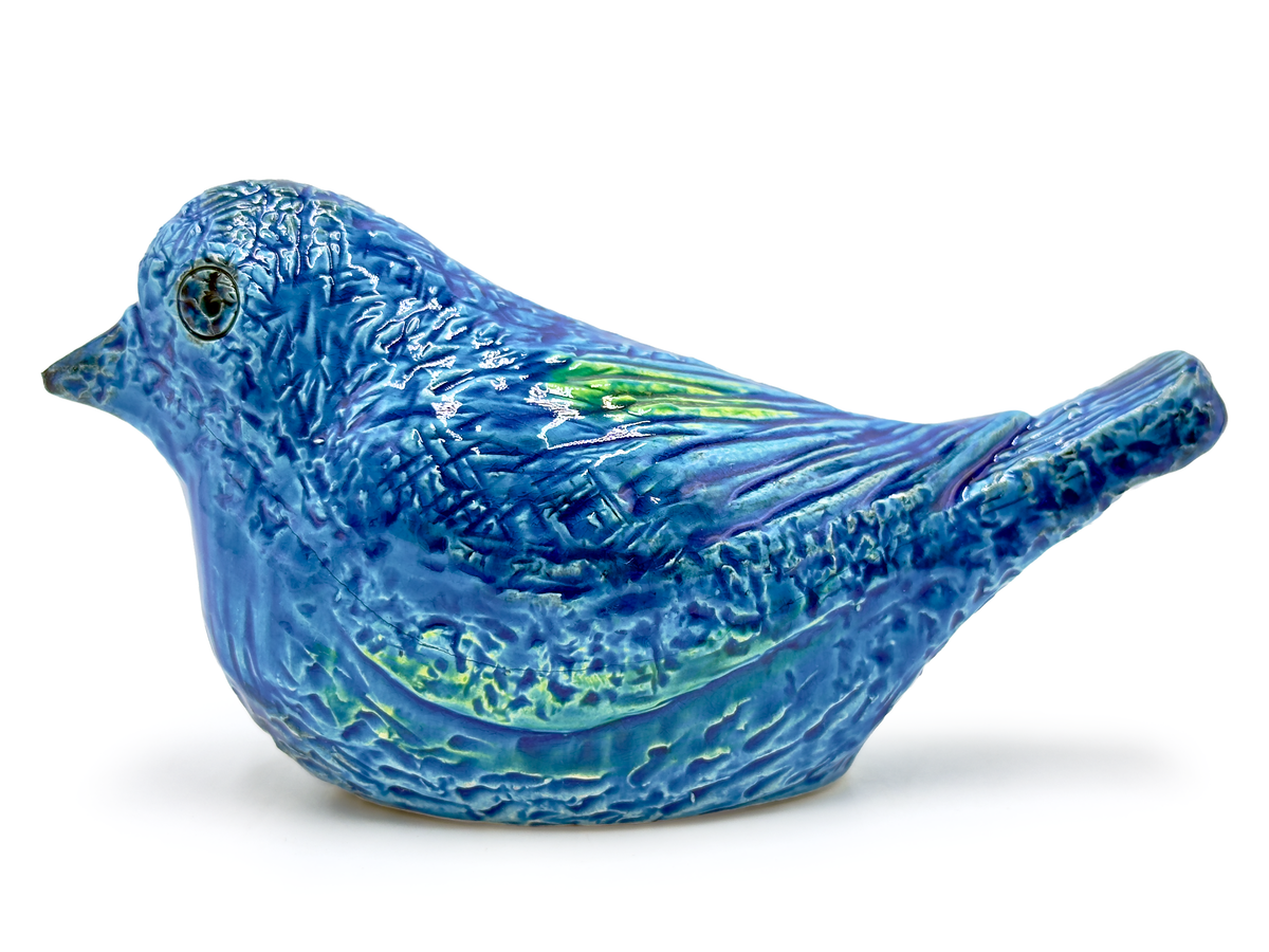 Bitossi (Italy) 'Rimini Blu' 7.5" Bird