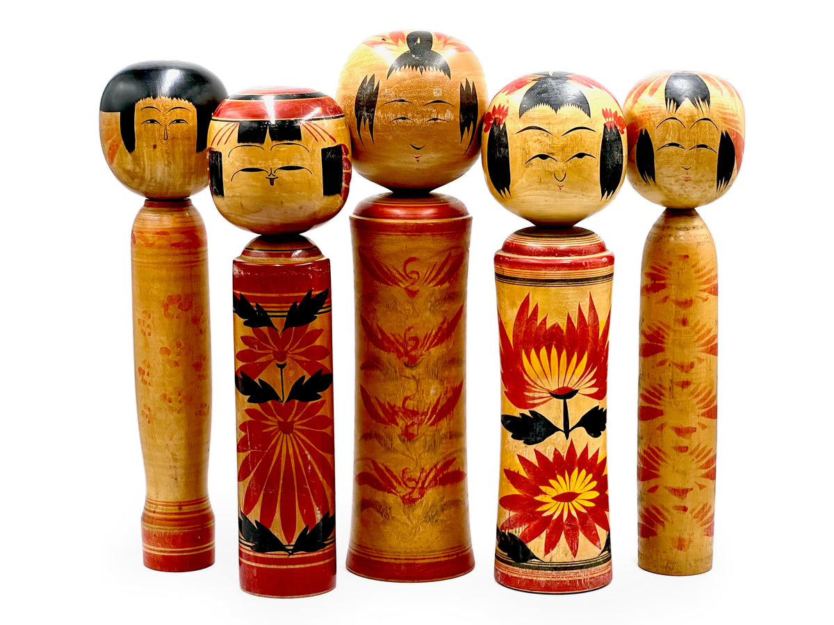 Traditional Style Vintage Japanese Kokeshi - XL [Sold Separately]