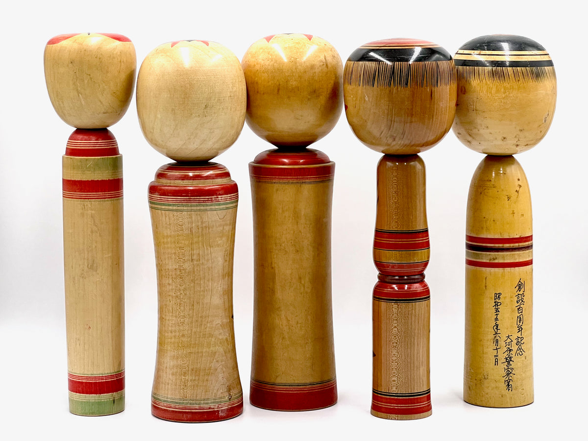 Kokeshi japonaise vintage de style traditionnel - Grande taille [Vendu séparément]