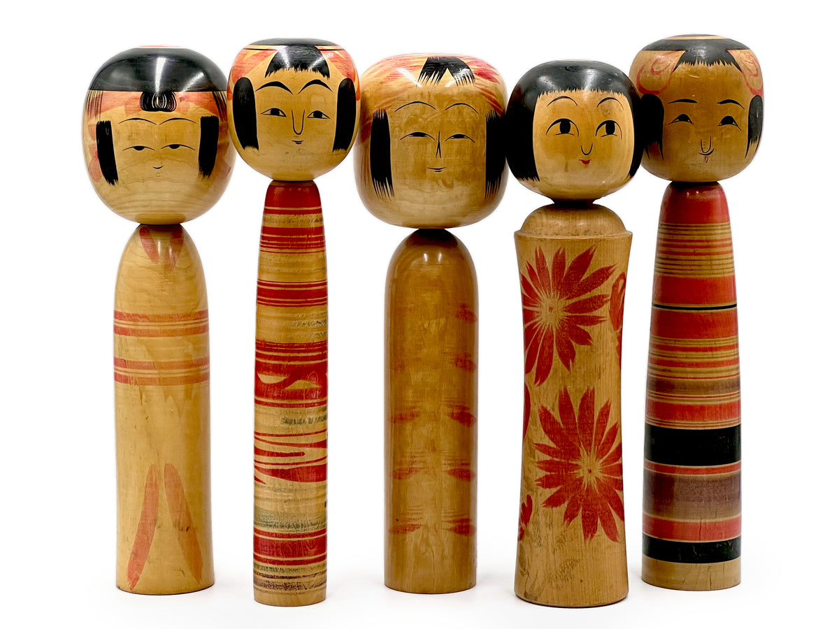 Traditional Style Vintage Japanese Kokeshi - Large [Sold Separately]