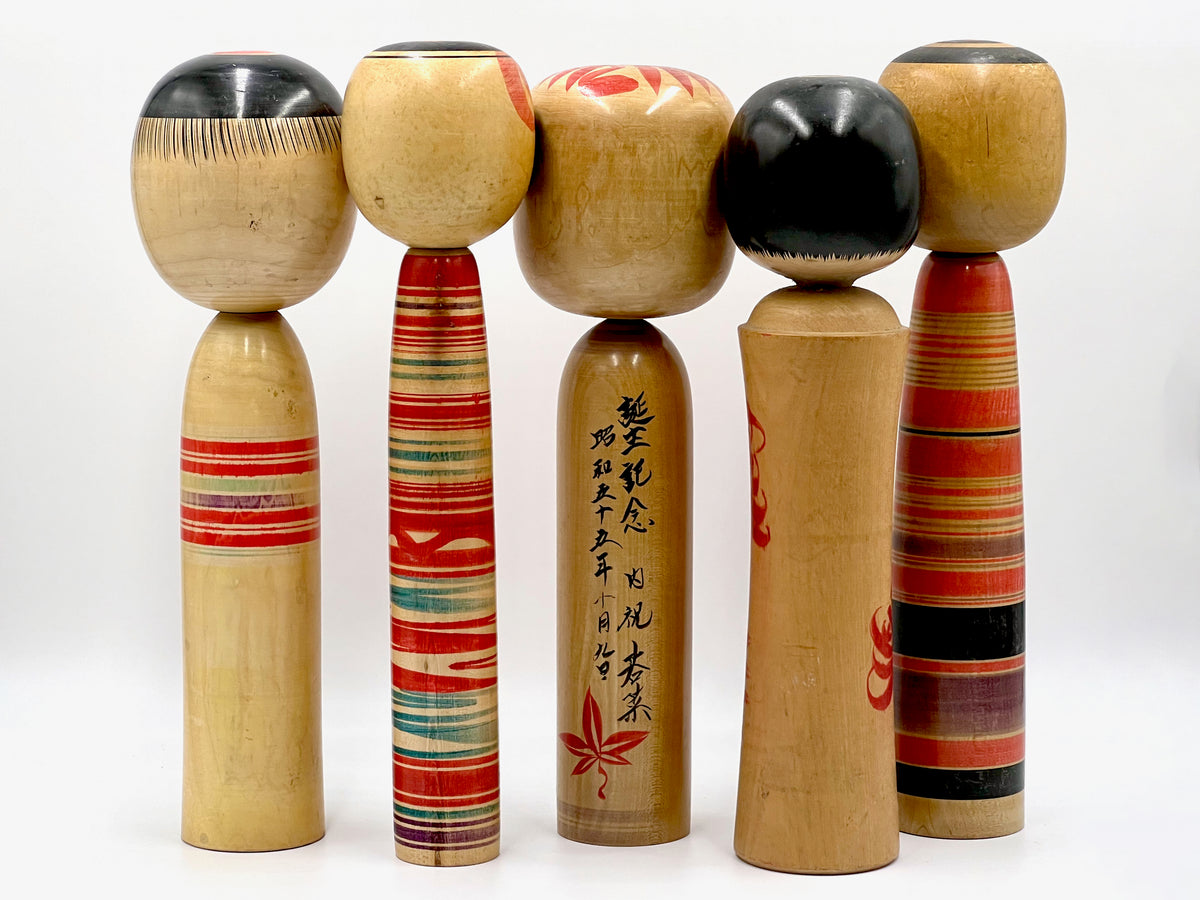 Traditional Style Vintage Japanese Kokeshi - Large [Sold Separately]