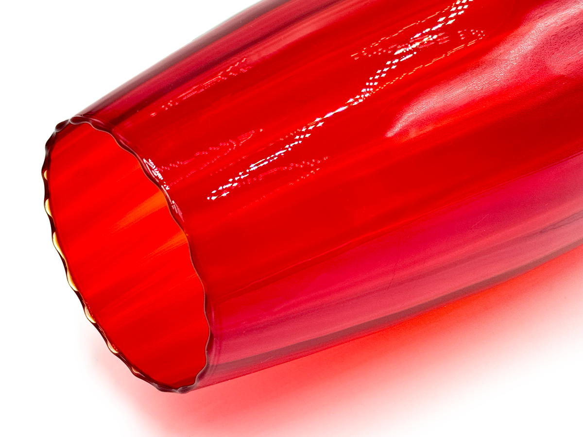 Gobelet XL en verre de 44,5 cm (17,5 pouces), rouge | Fabriqué à Empoli, Italie 