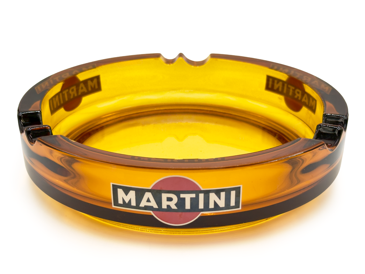Martini & Rossi 7.5" Ashtray, in Amber | Made in France