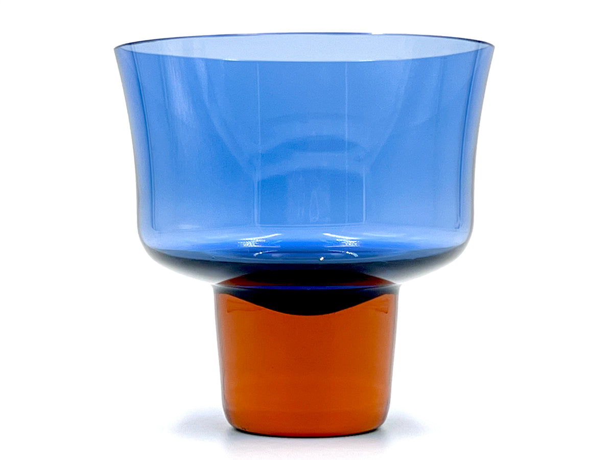 Åseda (Sweden) 4.5" Vase, in Blue/Orange | Model B9/602 | Designed by Bo Borgström