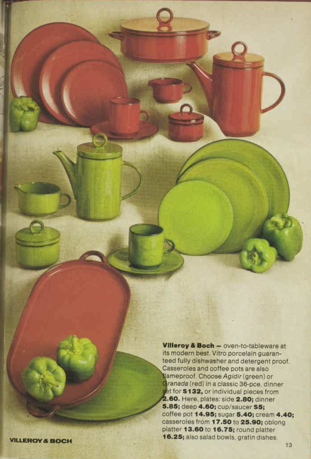 Villeroy & Boch (Luxembourg) 'Granada' 5" Coupe Soup Bowl [Sold Separately] - That Retro Piece
