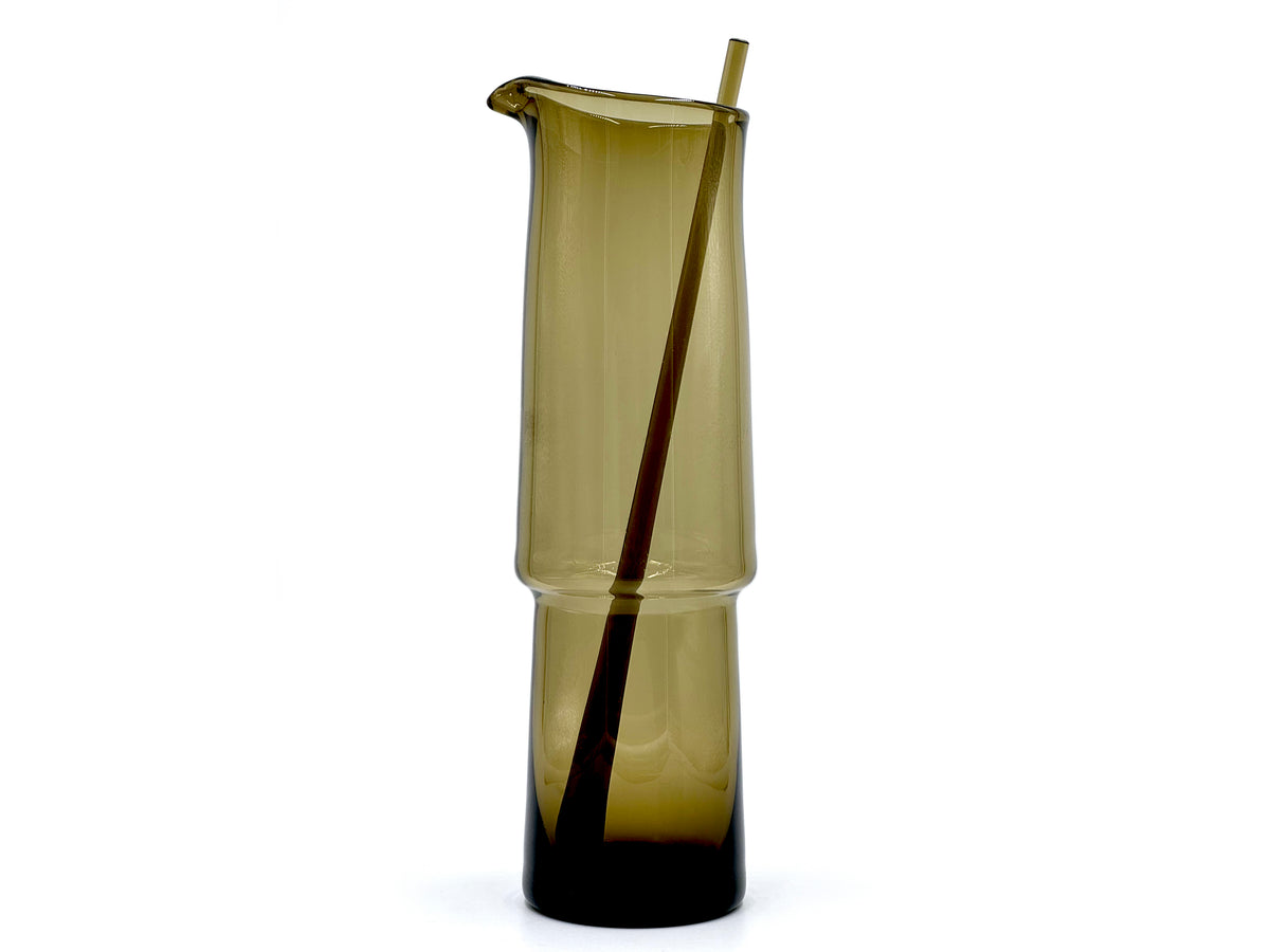 Astracolor (Poland) Cocktail 11" Carafe with Stirrer, in Smoke Grey