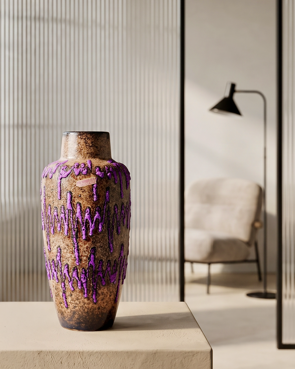 Scheurich (West Germany) Vase, in Purple/Brown | Model #517-30 *RARE FIND*