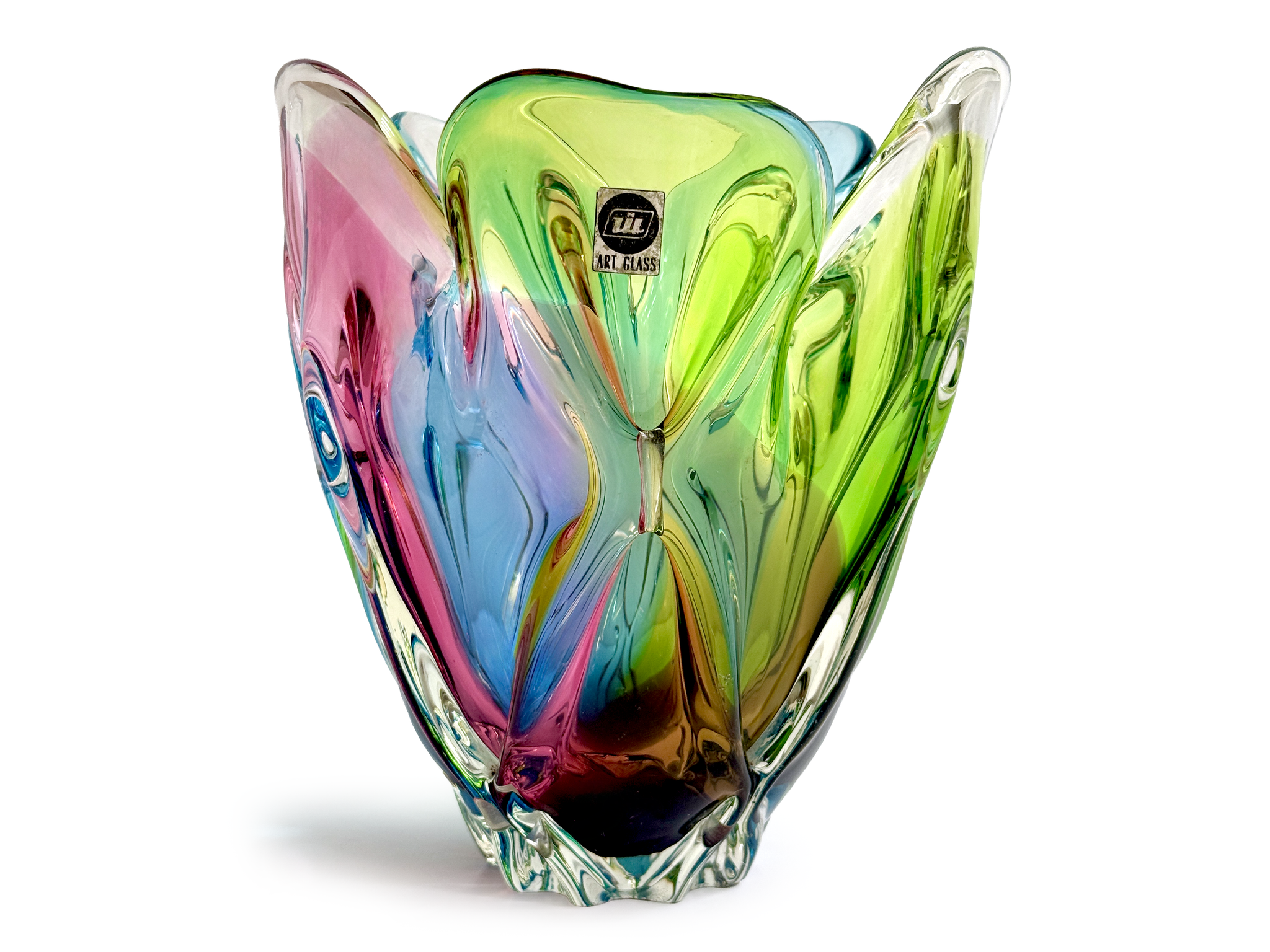 vintage glass figure ୨୧ * ガラスの リスさん vintage glass figure