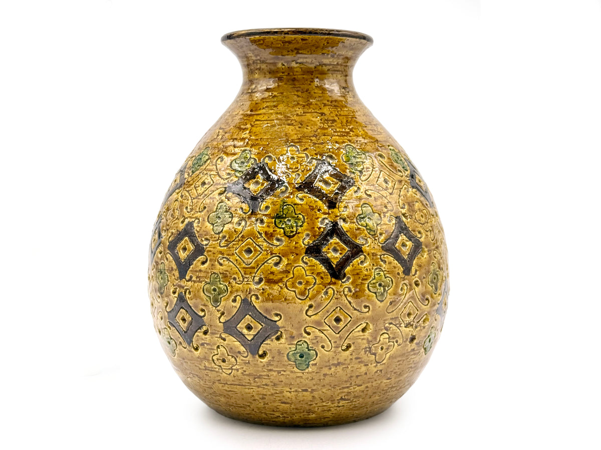 Bitossi (Italy) 'Spagnolo' in Mustard/Brown, 7.5" Vase