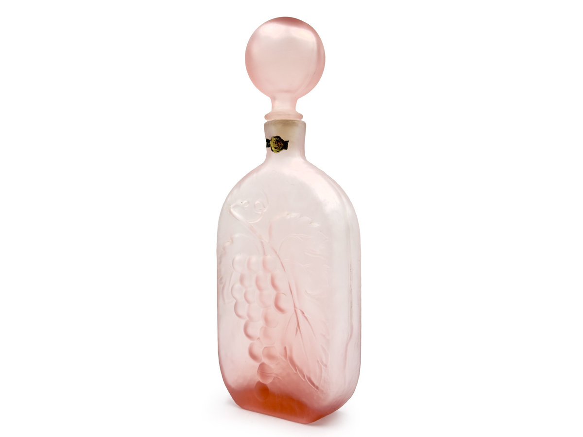 Carafe/bouteille Empoli « Dove » trapue de 35,5 cm, vert olive | Fabriquée en Italie 