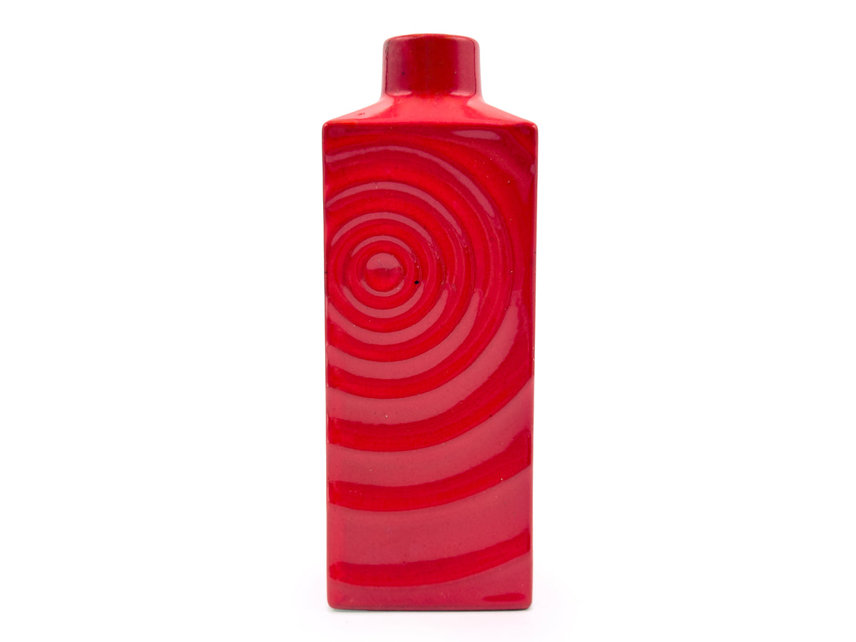 Steuler Keramik (West Germany) 'Zyklon' in Red, 8" Vase | Model #213-20 *RARE FIND*
