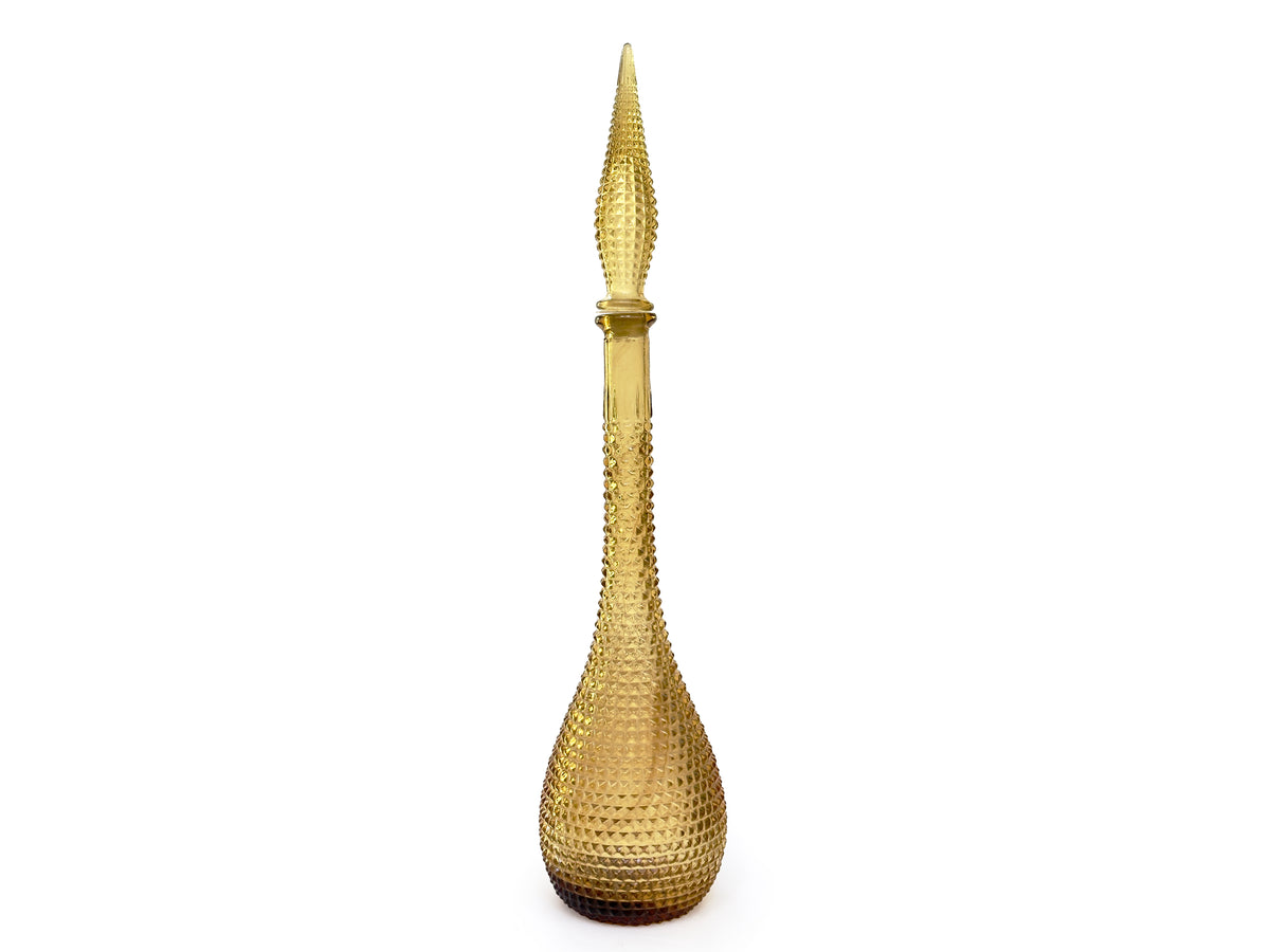 Decantador/botella Empoli 'Diamond' de 56 cm, color oro miel | Fabricado en Italia