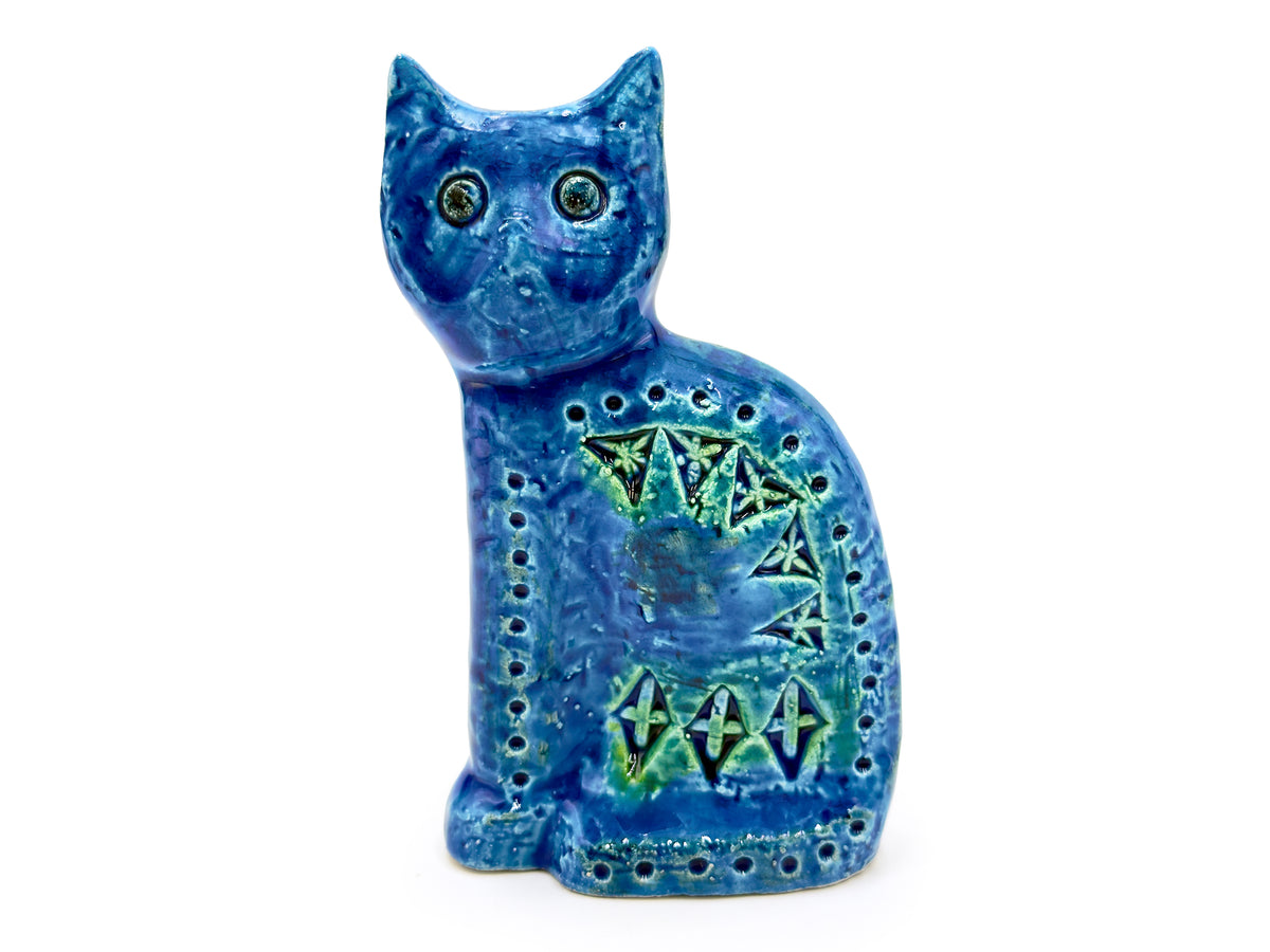 Bitossi (Italy) 'Rimini Blu' 6" Sitting Cat