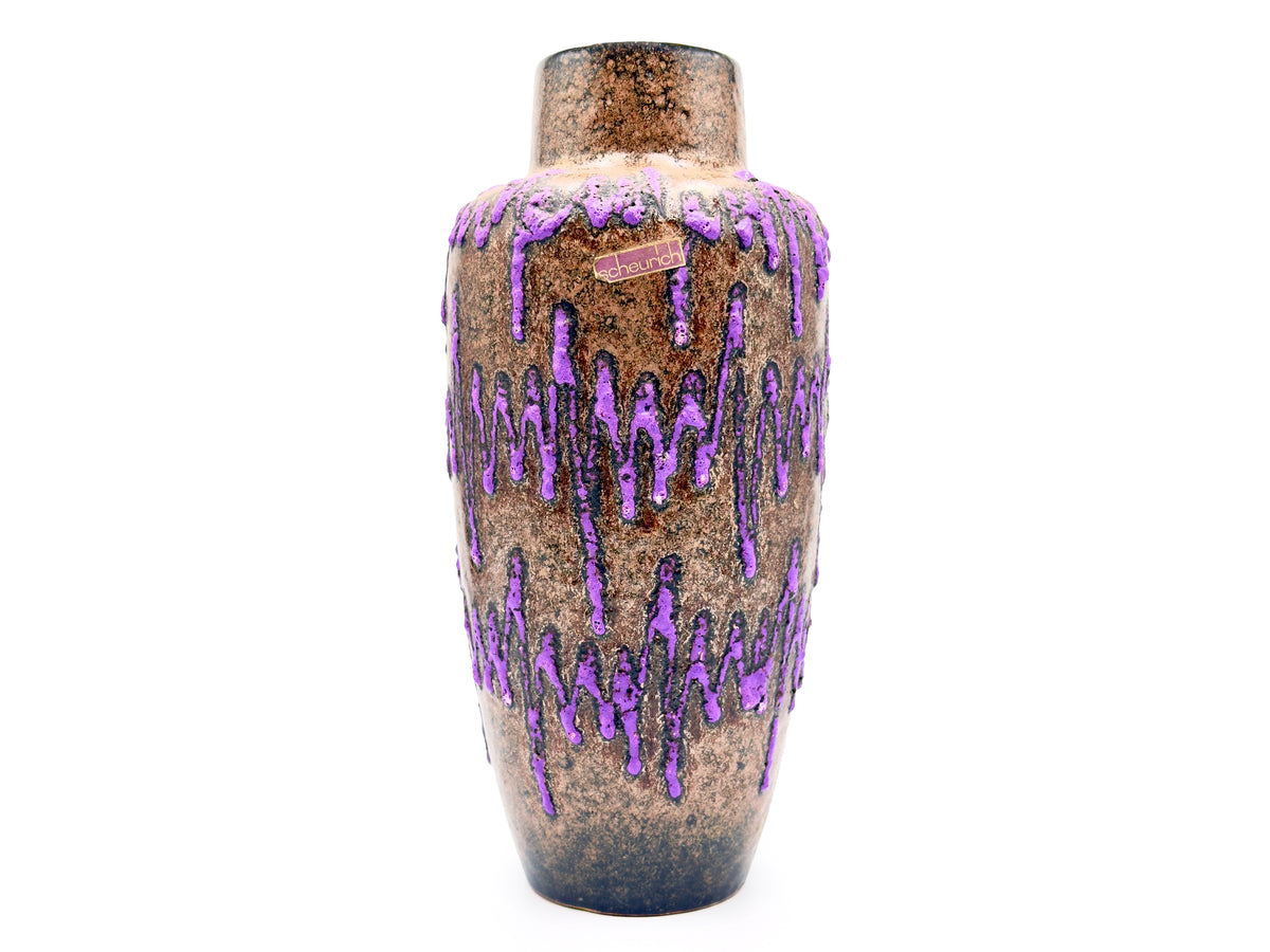 Scheurich (West Germany) Vase, in Purple/Brown | Model #517-30 *RARE FIND*