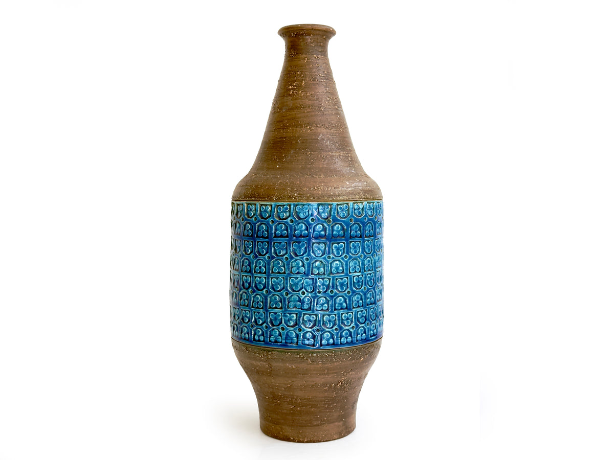 Bitossi (Italy) 'Trifoglio' in Blue, 14" Vase *RARE FIND*