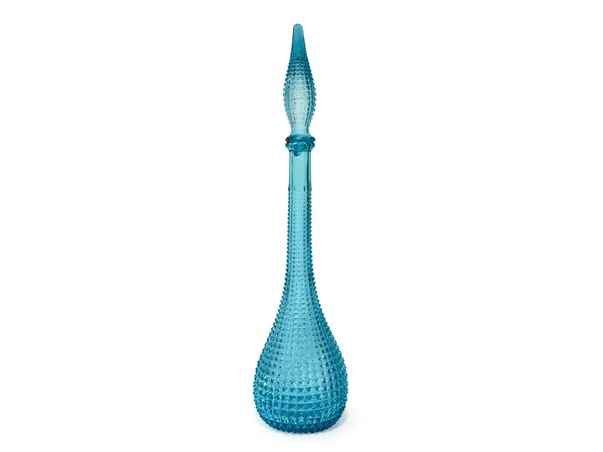 Decantador/botella Empoli 'Hobnail/Bubble' de 56 cm, color berenjena/ciruela | Hecho en Italia *HALLAZGO EXTRAÑO*