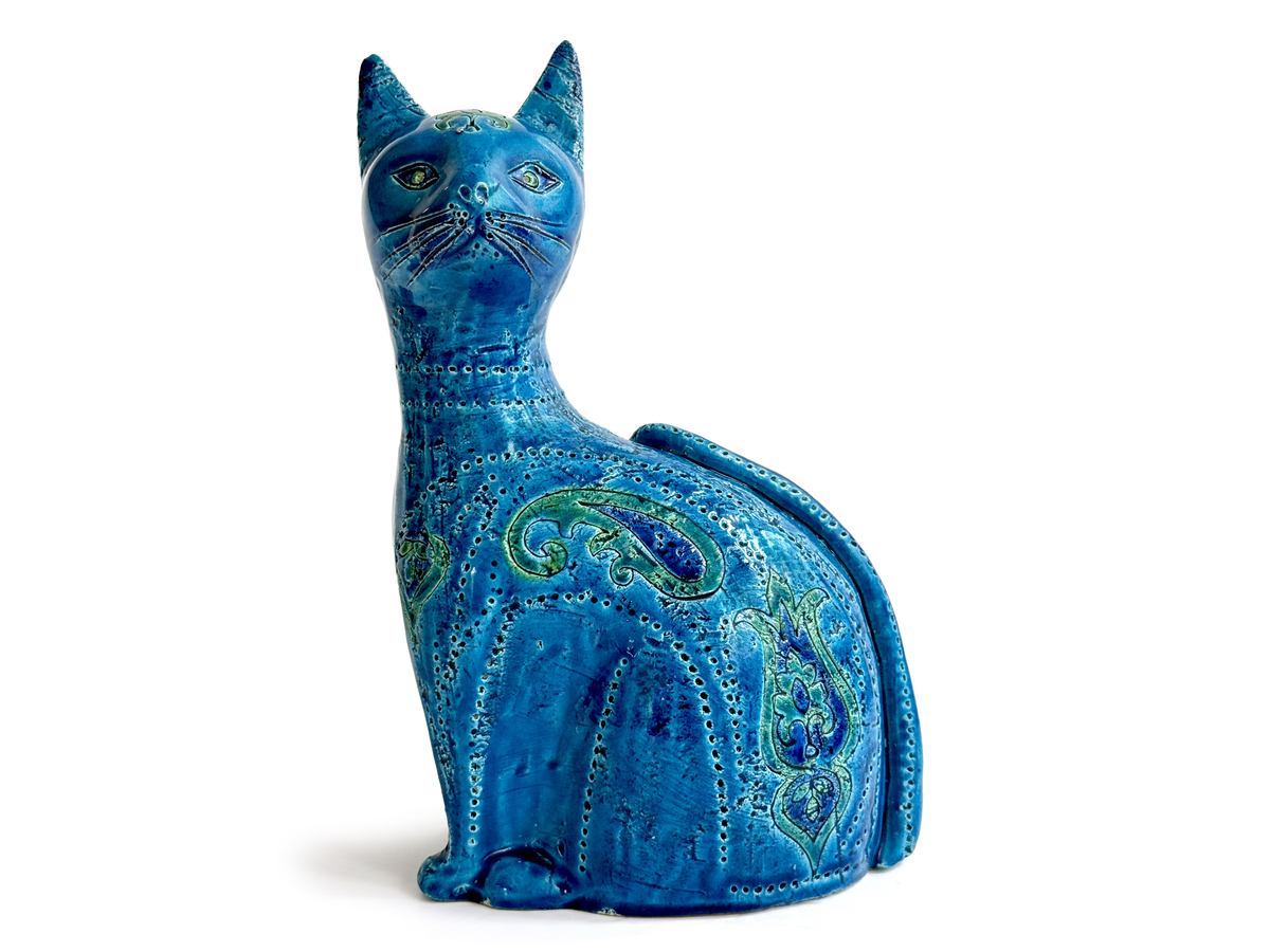Bitossi (Italy) 'Liberty' 11" Sitting Cat *RARE FIND*