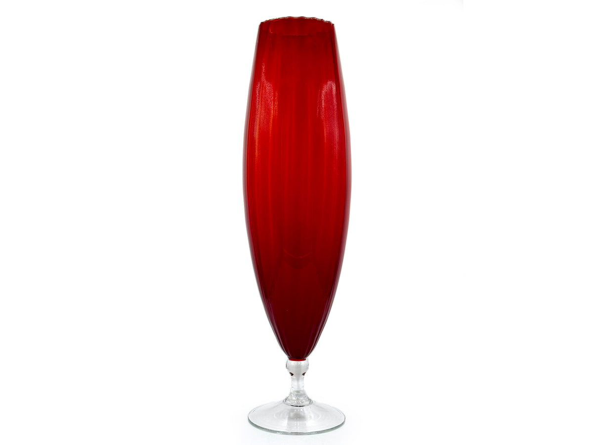 Gobelet XL en verre de 44,5 cm (17,5 pouces), rouge | Fabriqué à Empoli, Italie 