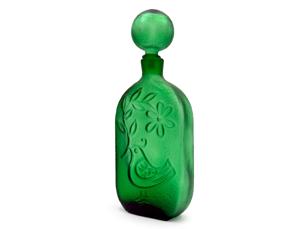Decantador/botella Empoli 'Dove' de 35,5 cm, color verde oliva | Fabricado en Italia 