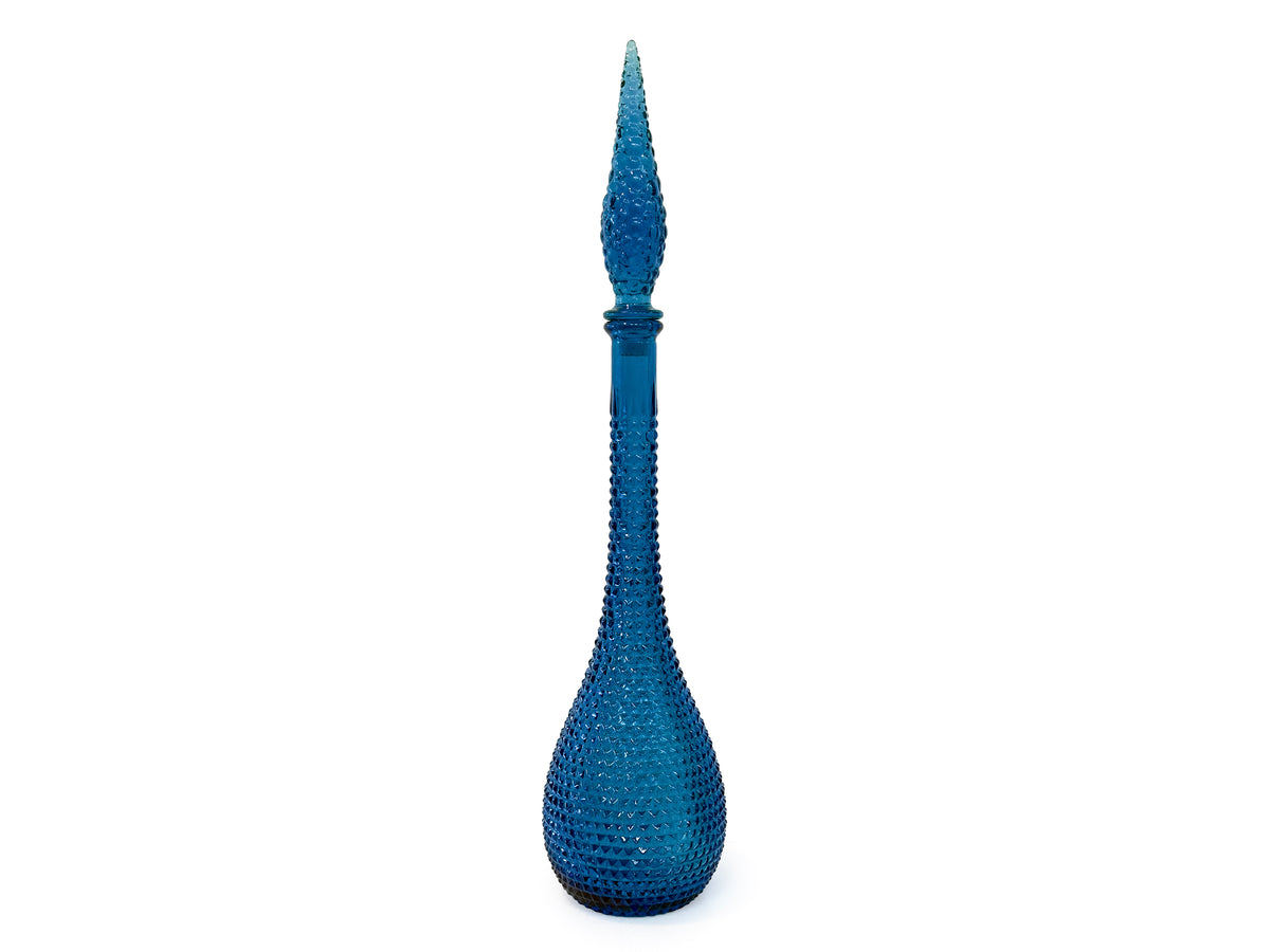 Decantador/botella Empoli 'Diamond' de 56 cm, color naranja amberina | Fabricado en Italia (tapón de resina)
