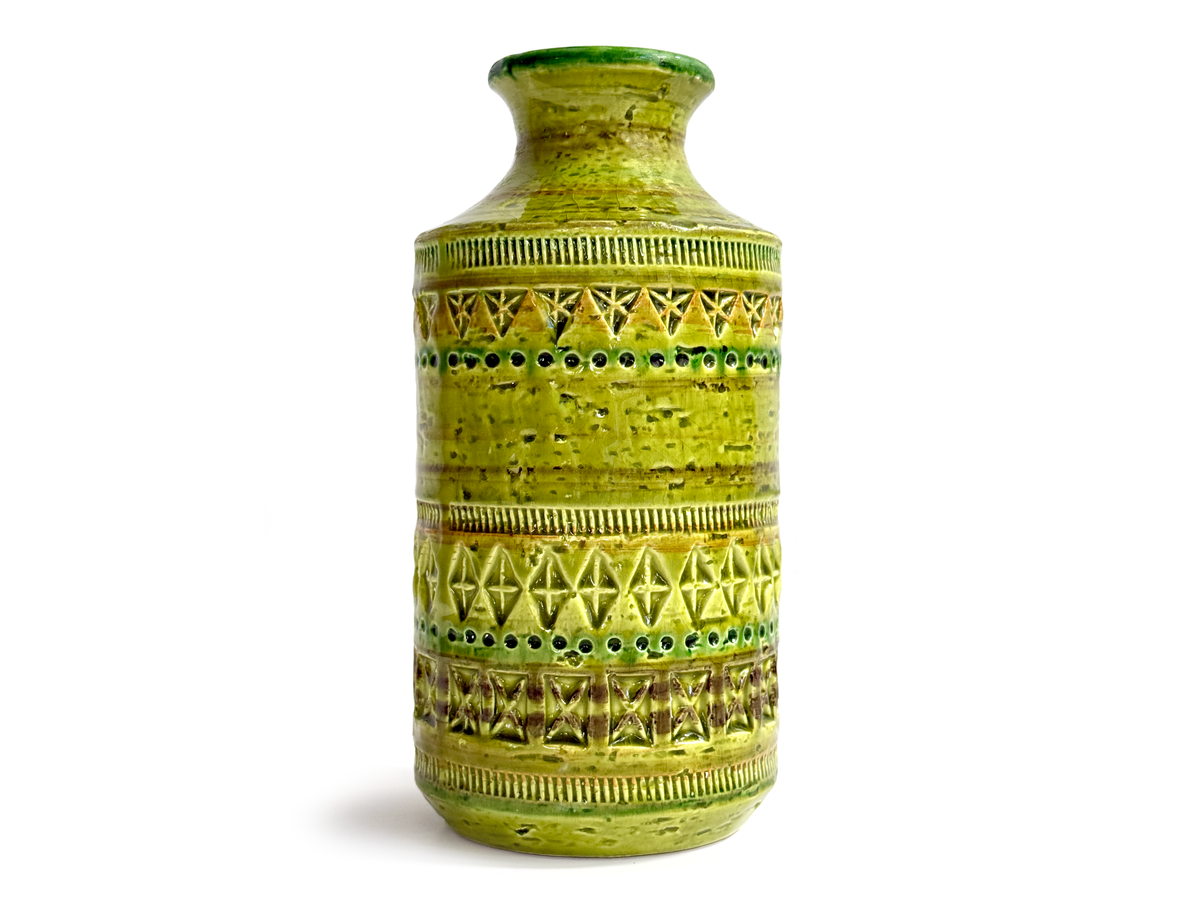 Bitossi (Italy) 'Rimini' in Chartreuse/Lime, 9" Vase