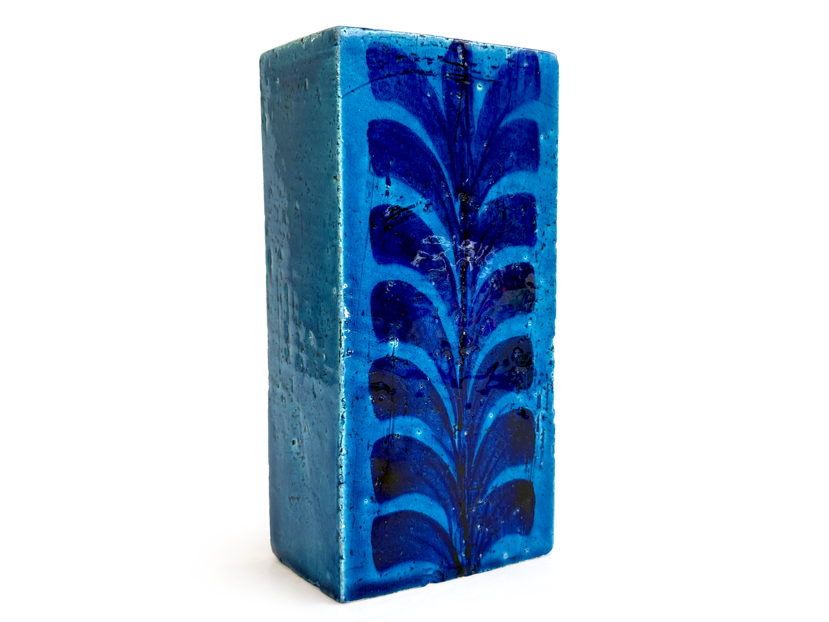 Bitossi (Italy) 7" Slab Vase, in Blue