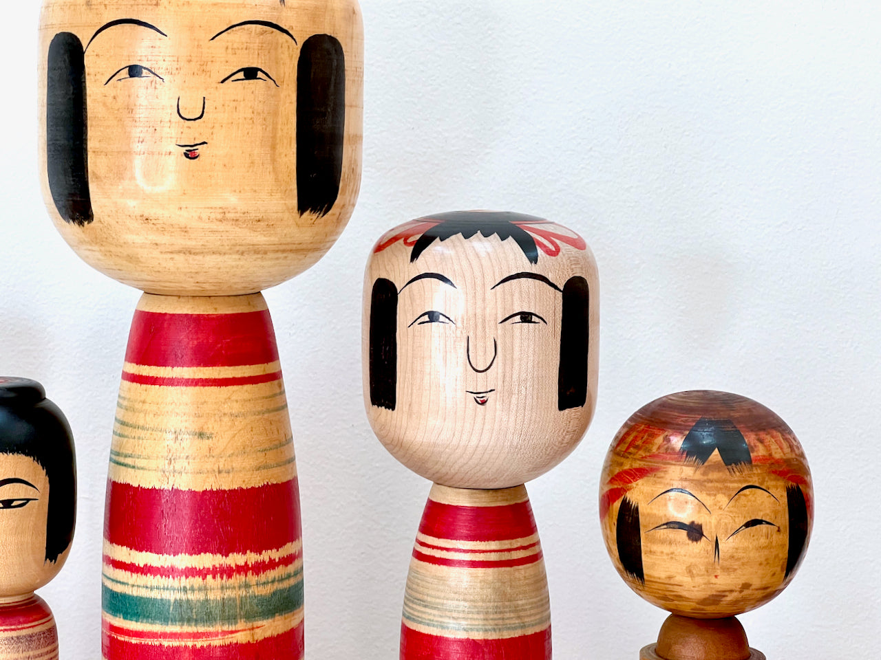 Traditional Style Vintage Japanese Kokeshi Wooden Dolls sold