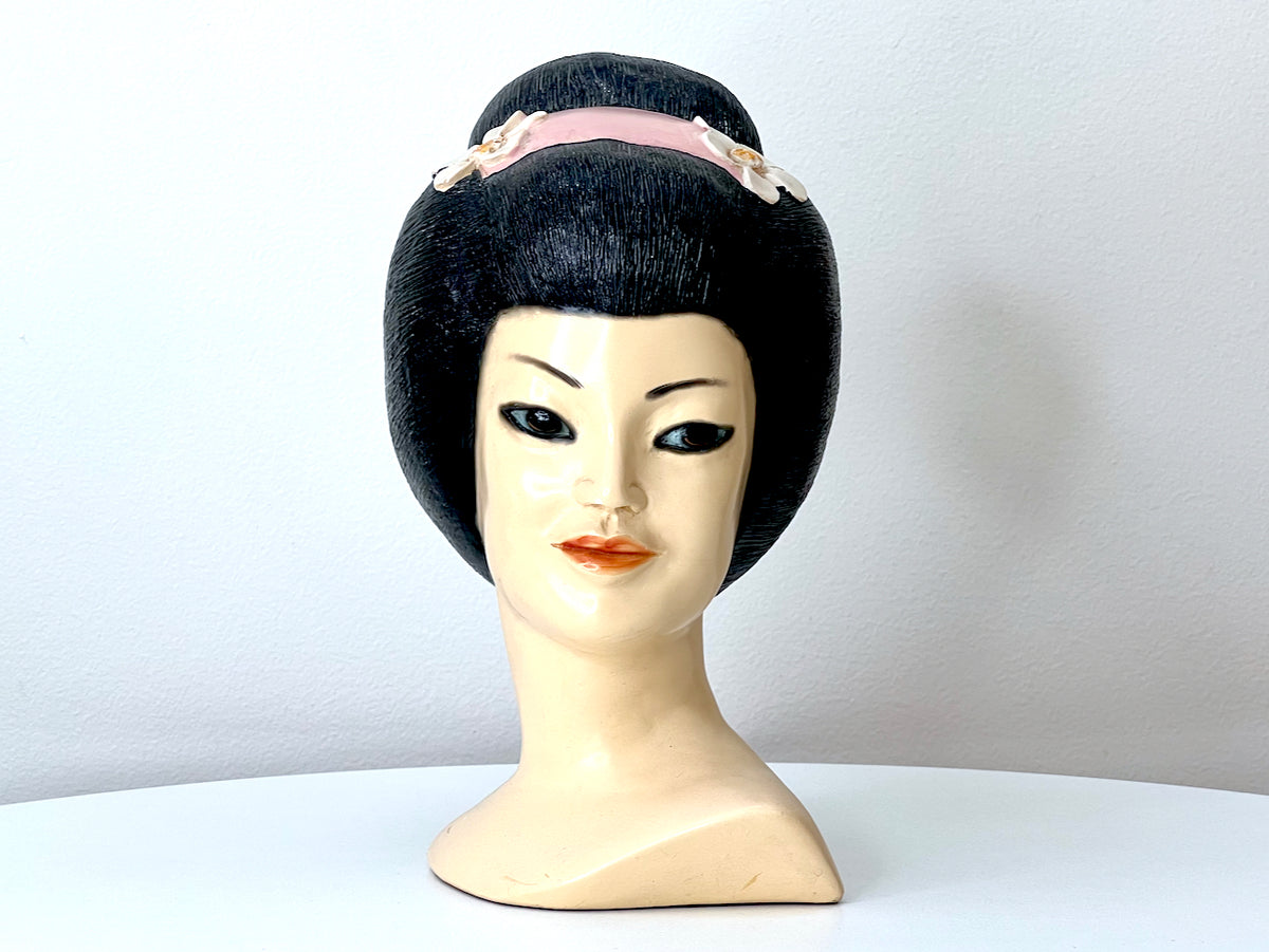 Esco Products (Japan) Ceramic Bust Japanese Lady That Retro Piece