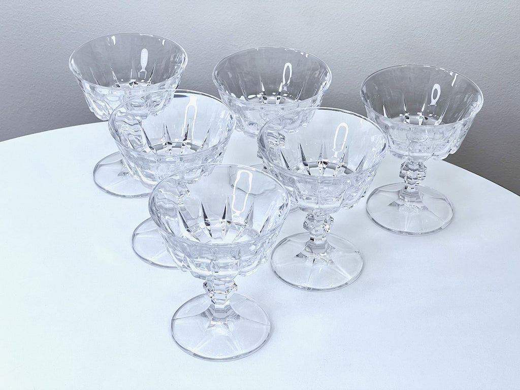 Set of Three Etched Glass Champagne Glass – Champagne Glasses with