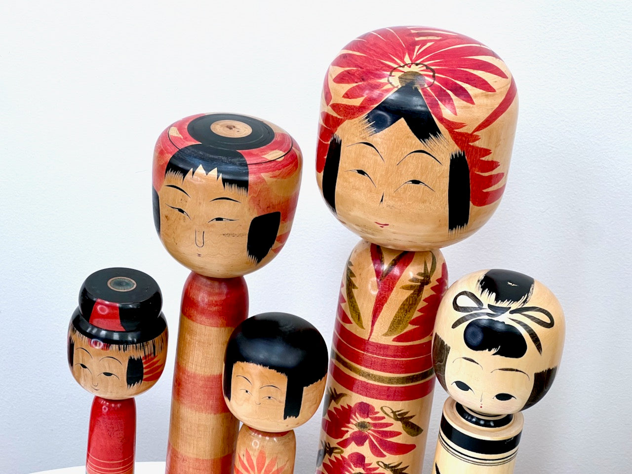 Traditional Style Vintage Japanese Kokeshi Wooden Dolls sold